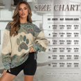 thumbnail image 6 of Yuyamidu Womens Paw Print Hoodies Crewneck Sweaters Comfy Winter Wear, Size L, 6 of 7