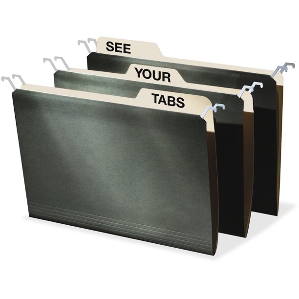 Find It, IDEFT07043, Tab View Hanging File Folders, 20 / Pack, Standard