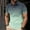 Green, variant on Zylanna Men's Button Polo Shirts Tee, Summer Gradient Color Turndown Collar Short Sleeve Casual Pullover for Men Blue Size 3XL