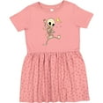 thumbnail image 3 of Inktastic Cute Dancing Skeleton Girls Toddler Dress, 3 of 5
