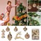 thumbnail image 1 of Fiudx Ofertas y liquidaciones Bolas de Navidad Accesorios de decoración navideña Adornos para árboles de Navidad Colgantes Decoraciones hechas a mano Materiales para disfraces Cajas de regalo, 1 of 7