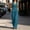 Blue, variant on Womens Two Piece Outfit Sleeveless V Neck Blazer Vest High Waist Wide Leg Pants with Pockets Solid Color Suit Set Light Blue XL(XL)