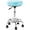 Blue, variant on Adjustable Rolling Stool with Wheels Heavy Duty 500lb Round RollingStool with Footrest, Patent Leather Drafting Stool Chair with Wheels Work Spa Salon Seat,White