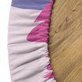 thumbnail image 4 of Ambesonne Emoji Fitted Round Tablecloth, X Eye Smirking Evil Character, 45"- 56" Diameter, Pale Pink Lavender Blue, 4 of 4