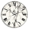 thumbnail image 1 of Designart 'Simplist Bamboo Leaves V' Lodge wall clock, 1 of 2