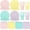 Pastel, variant on 244 Pcs Neon Party Supplies Set Include 7 & 9 Inch Rainbow Color Paper Plates Napkins 9oz Cups Disposable Dinnerware for Neon Glow Birthday Baby Shower Wedding Picnic Party, Serves 48 Guests