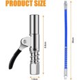 thumbnail image 2 of Lock-Type High Pressure Grease Gun Coupler, Single Handle Grease Filling Head Self-locking Grease Mouth Compatible with All Grease Guns, 2 of 5