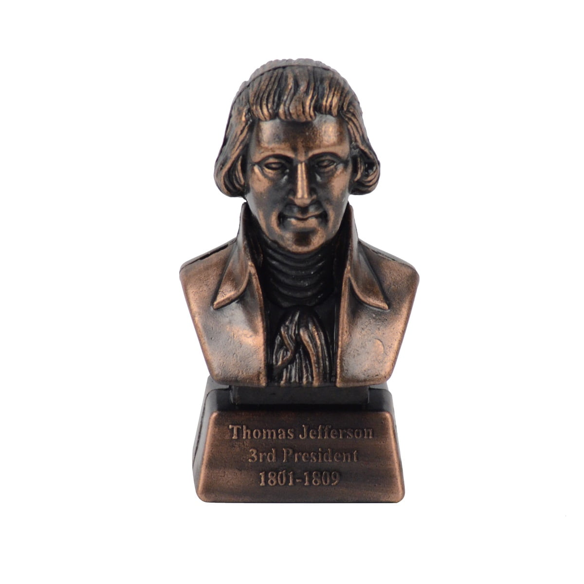 Metal President Thomas Jefferson Bust Collectible Die Cast Desk Pencil Sharpener