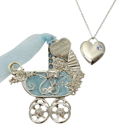 Gloria Duchin Baby Boy Ornament and Necklace Set