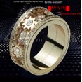 thumbnail image 5 of Agite el mismo anillo giratorio para hombre con engranaje de estrella incrustado con diamantes CNC, anillo mecánico giratorio para pareja, 5 of 5