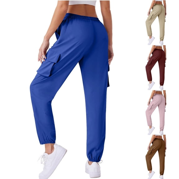 Kmdttou Stretch Workout Cargo Capri Pants for Women plus size Outdoor-drying Pants Rushing Pants Spring And Summer Hiking Mountaineering Pants-drying Pants Casual Sports Pants
