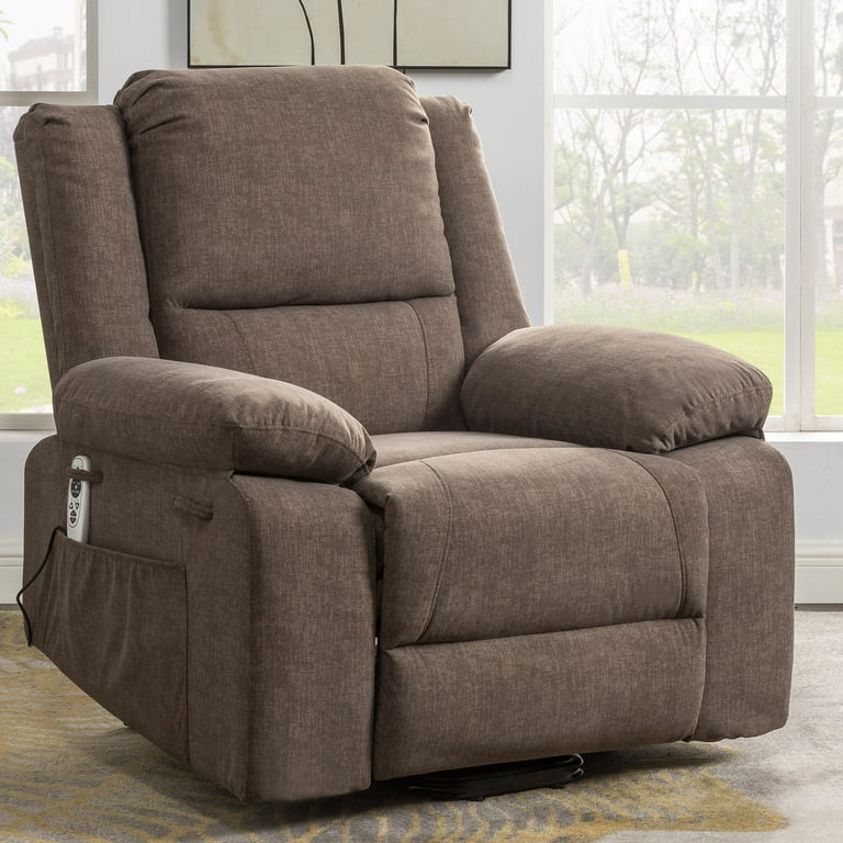 Power Lift Recliner Chair Legahome Electric Elderly Sofa with Heat and Massage Electric Lift Recliner with Side Pocket for Living Room Bedroom Home