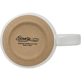 thumbnail image 5 of Elanze Designs Ribbed Solid White 13 ounce Ceramic Coffee Mugs Pack of 4, 5 of 6