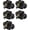 Matte Black, variant on Matte Black Exterior Door Knob and Single Cylinder Deadbolt, Entry Locksets with Lock and Key 1 Pack Set