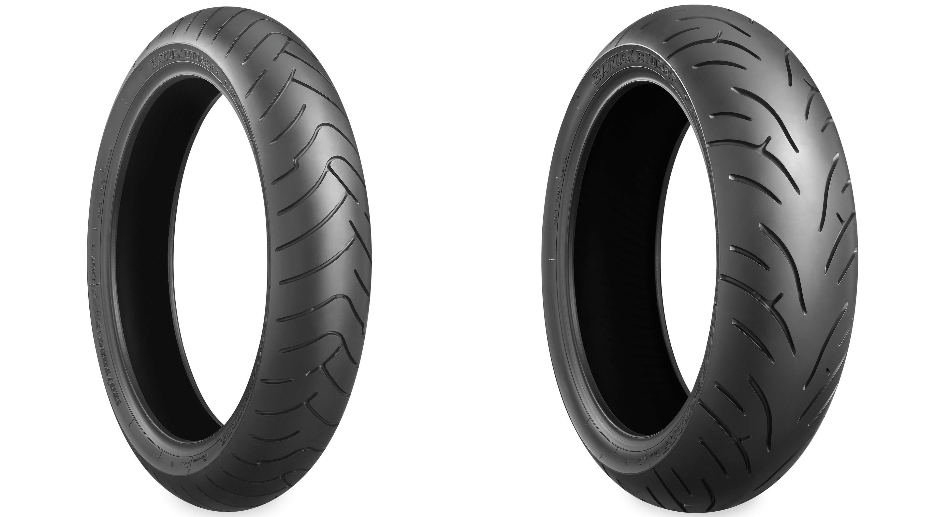 BRIDGESTONE Battlax BT023 Sport Touring Front & Rear Tire Set, 120/70