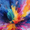 Abstract Explosion, variant on Qisvanset Work Hard Motivational Quote Canvas Wall Art 15.75x11.81 Inches