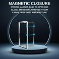 thumbnail image 4 of Magnetic Aluminum Graded PSA Slab Guard UV Resistant Glass 35PT Premium Protector Display Case For Standard PSA CGC Graded Sport Trading Cards - Silver Flash, 4 of 9