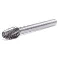 thumbnail image 3 of SE-3 Oval/Egg Shape - Premium Double Cut Tungsten Carbide Burr 1/4" Shank, 3 of 5