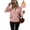 Pink, variant on Cuteduck Women's plush sweatshirt long sleeve half zip pullover Top Winter Fleece hoodie S-2XL