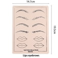 thumbnail image 2 of Práctica de la piel del tatuaje-10 piezas Piel de práctica del tatuaje en blanco Almohadillas de silicona de doble cara Tatuaje Piel de práctica de Microblading para principiantes y artistas, 2 of 5