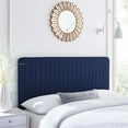 thumbnail image 2 of Tufted Headboard, King Size, Fabric, Dark Blue, Modern Contemporary Urban Design, Bedroom Master Guest Suite, 2 of 10