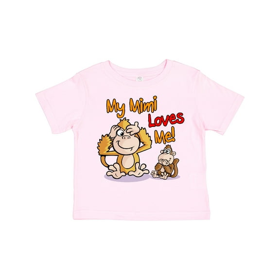 Inktastic My Mimi Loves Me Monkey Boys or Girls Toddler T-Shirt