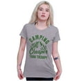thumbnail image 4 of Camping Is Therapy Outdoors Adventure Womens Slim Fit Graphic Tee Brisco Brands S, 4 of 5