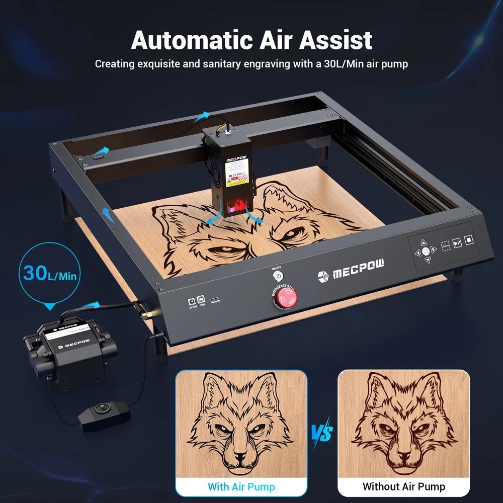 X4 Laser Engraver, 22W High Accuracy, 16.14" x 5.75" Working Area, Cutter Machine for Wood Metal Acrylic Leather DIY