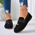 thumbnail image 2 of Wensltd Women Suede Flats Tassel Square Toe Versatile Fashion Weekend Outings Casual Shoes Comfortable Walking Shoes, 2 of 9