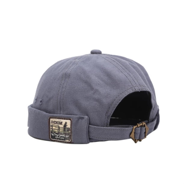 Vintage Docker Cap Brimless Beanie Hats Retro Cotton Hat Transpirable Ajustable Literary Landlord Cap Mujeres Hip Hop Hat Sweethay AP007251-04