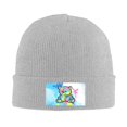 thumbnail image 2 of ZICANCN Knit Beanie Hat-Bear Graffiti Winter Cap Soft Warm Classic Hats for Men Women Doodle Line Tend, 2 of 8