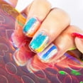thumbnail image 2 of 10Pcs/11Pcs/16Pcs Nail Ice Sticker Aurora Effect Reflective Colorful Foil Film Sparkling Glass Ice Cube Decoration for Manicure, 2 of 8