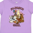thumbnail image 4 of Inktastic Farmer Girl with Happy Farm Animals Boys or Girls Toddler T-Shirt, 4 of 5