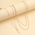 thumbnail image 3 of Blaniy Layered Necklaces for Women Dainty Gold Necklace Pearl Cross Necklace Choker Trendy Jewelry Gifts for Her, 3 of 6