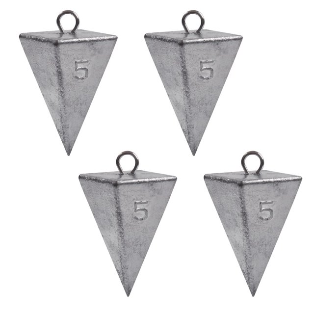 MesaSe Pyramid Sinkers 4 Pack 32 oz Fishing Weight for Saltwater Surf Gear Tackle
