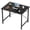 Black, variant on CONCETTA 40 Inch Computer Desk, Simple Office Desk Table for Gaming or Home Office, Writing Desk for Small Space, Rust