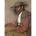 thumbnail image 3 of Ignacio Zuloaga 14x18 Black Modern Framed Museum Art Print Titled - The Picador ‘El Corian’, 3 of 5