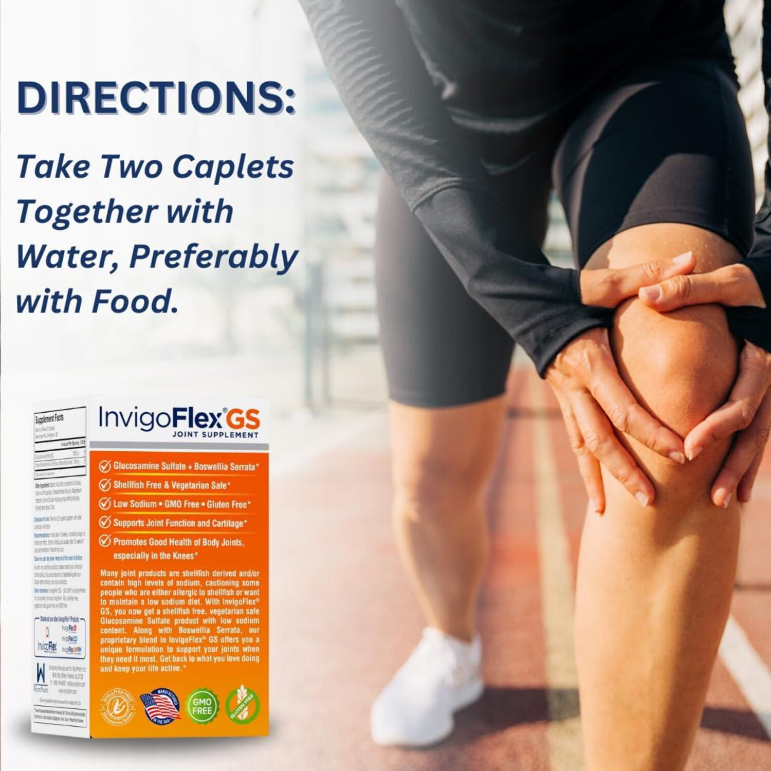 INVIGOFLEX® GS Glucosamine, Boswellia, Joint Supplement, Shellfish  Sodium Free