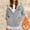 Gray, variant on Women's Lightweight Printed Fleece Jacket with Hood for Comfortable Casual Fit and Warmth