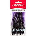 thumbnail image 2 of Boone Big Game Trolling Squid Skirt 4 1/4" 5 Pack Black, Purple Belly, 2 of 2