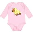 thumbnail image 3 of Inktastic Easter Duck Triceratops Boys or Girls Long Sleeve Baby Bodysuit, 3 of 5
