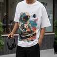 thumbnail image 7 of Men's 100% Cotton Short Sleeve Crewneck Graphic T-Shirt, Soft Breathable Moisture Wicking Casual Basic S-3XL, 7 of 7