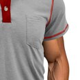 thumbnail image 4 of pstuiky camisetas de hombre, Sudadera con capucha de manga corta de color liso y estilo casual para hombre camisas casuales para hombre m, 4 of 4