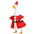 thumbnail image 2 of AYktou Christmas Porch Geese Outfits for 23 Inch Lawn Statue, Porch Goose Costumes - Santa Reindeer Hat and Goose Coat Set, Lawn Goose Clothes for Garden Yard Patio Xmas Winter Holiday Decor, 2 of 9