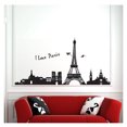 thumbnail image 1 of Etiqueta de la pared de decoración de la etiqueta de la pared de la Torre Eiffel fluorescente extraíble, 1 of 3
