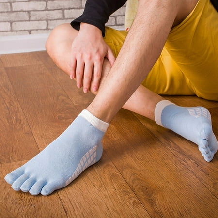 

Mens Dress Socks Five Toe Cotton Pure Sports Trainer Running Finger Breathable