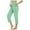 Light Green, variant on Celivon Maternity Pants Stretchy Loungewear Workout Yoga Solid Color Capri Trousers Workout Pregnancy Capri Pants Pants With Pocket