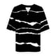 thumbnail image 4 of mfyjkho Tops Elegantes Para Mujer, Camiseta Informal Estampada De Manga Corta Con Botones Y Cuello En V Para Mujer Tops Para Hacer Ejercicio L, 4 of 5