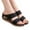 Black, variant on Slip On Shoes Women Summer Cut Out Casual Slippers Vintage Comfy Indoor Outdoor Slides Walking Beach Slides Sandals