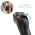 thumbnail image 3 of Rasoirs Électriques pour Hommes Rechargeables Étanches IPX7 Rasoirs Rotatifs avec Tondeuse Escamotable Rasoirs Rotatifs Humides et Secs, Vert-Noir, 3 of 5